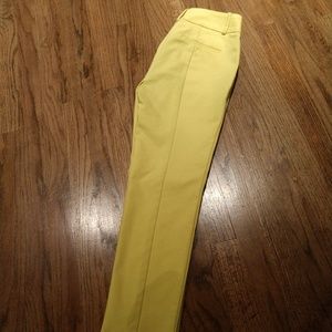 Bright Yellow Dress Cropped Pants